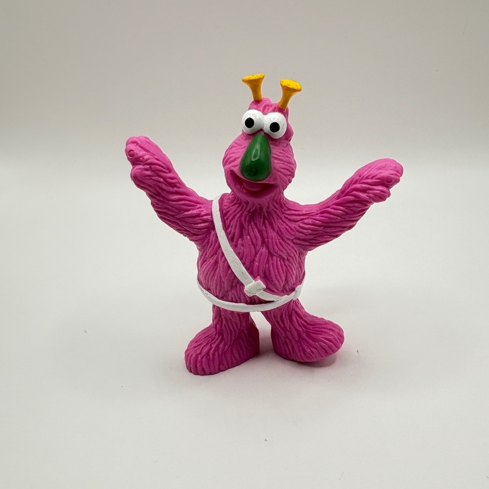 Vintage Sesame Street Yip Yip Martian Pink PVC Figures Set Hammer Saw 3 Inch - Picture 3 of 7